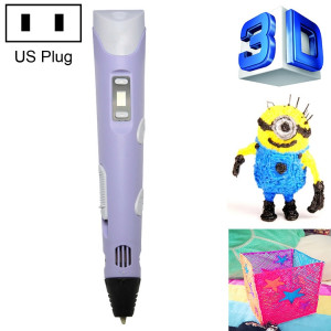 Stylo d'impression 3D portatif, prise américaine (violet) SH037P883-20