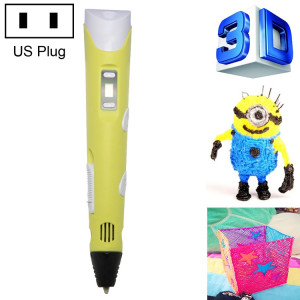 Stylo d'impression 3D portatif, prise américaine (jaune) SH037Y839-20