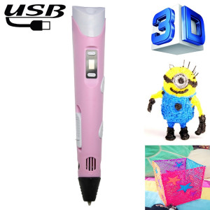 Stylo d'impression 3D à main, prise USB (rose) SH038F696-20