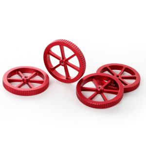 Creality Écrou de nivellement vissé à la main en métal rouge pour imprimante 3D Ender-3 / Ender-3 Pro / Ender-3 V2 / CR-10 Pro V2 (rouge) SC079R101-20