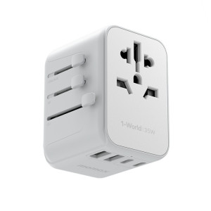 Adaptateur secteur chargeur rapide MOMAX 1-World UA9 PD 35 W (blanc) SM072W23-20