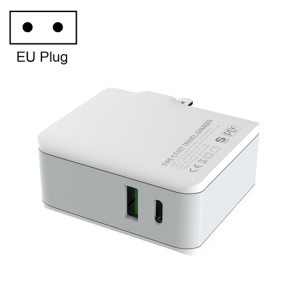 LDNIO A4403C 30W PD + ID Auto-ID FIXABLE FAST VOYAGE DE VOYAGE AVEC LE CÂBLE USB-C / C / TYPE C 1M, Fiche EU SL98EU33-20