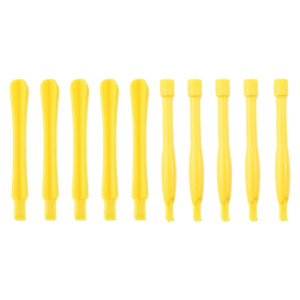 10 PCS Spudgers outil de réparation de téléphone portable (5 PCS rond + 5 PCS Square) (jaune) S1105Y1672-20