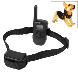 Collier rechargeable et imperméable à 300 m de 300 m à distance de chien d'entraînement avec écran LCD SH0010240-20