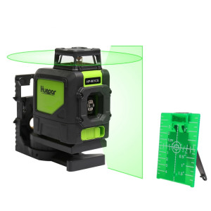901CG H360 degrés / V130 degrés Niveau laser couvrant les murs et les sols 5 lignes faisceau vert IP54 étanche à l'eau / à la poussière (vert) SH284G1253-20