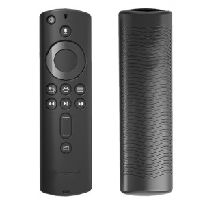 Couverture de télécommande en silicone lavable à texture antidérapante pour télécommande Amazon Fire TV (noir) SH332B1406-20