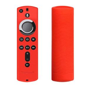 Couverture de télécommande en silicone lavable à texture antidérapante pour télécommande Amazon Fire TV (rouge) SH332R1787-20