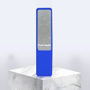 Couverture de télécommande en silicone lavable à texture antidérapante pour télécommande Samsung Smart TV (bleu foncé) SH339D52-20