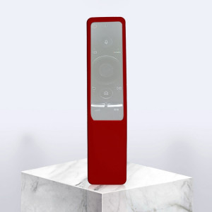 Couverture de télécommande en silicone lavable à texture antidérapante pour télécommande Samsung Smart TV (rouge) SH339R1280-20