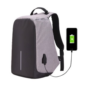 Multi-Function Grande Capacité Voyage Anti-vol Sécurité Casual Sac À Dos Sac D'ordinateur Portable Avec Interface De Charge USB Externe Pour Hommes / Femmes, Taille: 42 x 29 x 14 cm (Gris) SH359H344-20