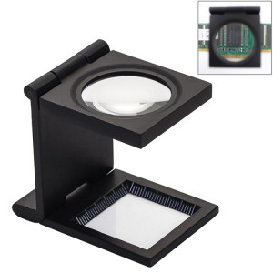 Mini bureau style loupe à grossissement 10x loupe antique en métal (noir) SH375B1409-20