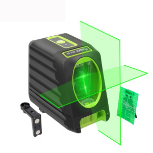 BOX-1G 1V1H 40mW et 10mW Niveau laser à faisceau vert à 2 lignes couvrant les murs et les sols (vert) SH634G1278-20