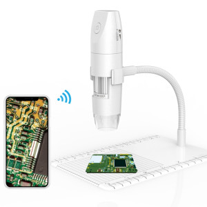Microscope numérique USB Wifi intelligent réglable 316 50-1000X (blanc) SH639W183-20