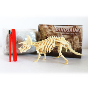 Triceratops assemblé squelette fouille archéologique jouets Simulation modèle fossile jouets manuels SH26641763-20