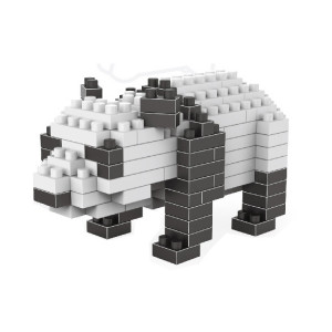 Modèle assemblé par Lego de bloc de particules de diamant en plastique de modèle de panda SH72191070-20