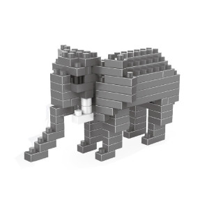 Éléphant modèle en plastique particule de diamant diamant bloc de construction assemblé jouets Lego SH6723268-20