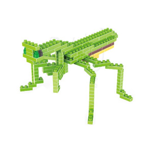 Lego assemble des jouets assemblés de bloc de particules de diamant en plastique de modèle de sauterelle SH6727251-20