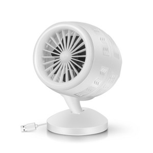 Refroidisseur d'air de ventilateur électrique de bureau à cycle de convection d'air de charge mini USB réglable, prise en charge du contrôle à 2 vitesses (blanc) SH926W1145-20