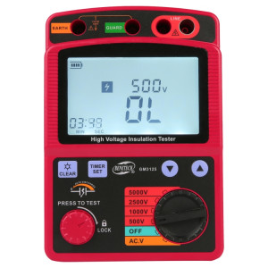 Benetech GM3125 Testeur de résistance de testeur d'isolement haute tension haute tension SB561131-20
