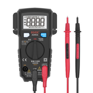 BSIDE ADMS6 Petit multimètre intelligent numérique entièrement automatique de haute précision avec affichage numérique HD et couvercle antichoc, commutateur de plage de fonctions de soutien et porte-stylo double SH614B110-20