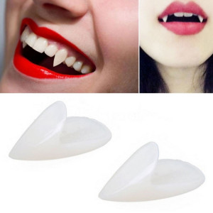 1 paire 13mm Halloween Party Dentiers Accessoires Props Vampire Zombie Devil Fangs Dents SH646A1898-20