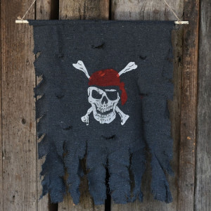 Halloween Décoration Jolly Roger Skull Bannière Pirate Flag Party Supplies, Large Taille: 76 x 90 cm SH63591997-20