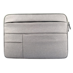 Universel poches multiples portable Oxford chiffon doux portable sac de tablette portable, pour 12 pouces et ci-dessous Macbook, Samsung, Lenovo, Sony, DELL Alienware, CHUWI, ASUS, HP (gris) SU590H874-20