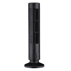 Ventilateur électrique USB de type tour Ventilateur de climatisation sans feuilles (noir) SH927B508-20