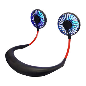 Ventilateur extérieur à LED de type mini-cou suspendu créatif (noir) SH932B1390-20