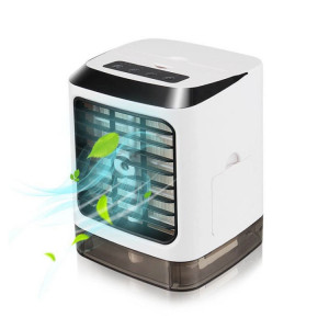 Mini ventilateur de bureau humidificateur ventilateur de climatisation ventilateur de pulvérisation hydratant (blanc) SH938W1342-20
