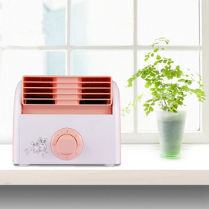 Ventilateur silencieux de bureau de mini turbine de lame de 30W pour le dortoir / chambre à coucher / salon / bureau, 3 types de mode de vitesse, CA 220V (rose) SH874F822-20