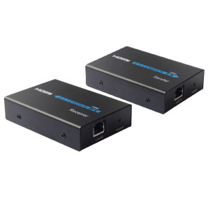 HDMI Extender (Receiver & Sender) sur un seul câble UTP CAT5e / 6, distance de transmission: 120 m (noir) SH0005457-20
