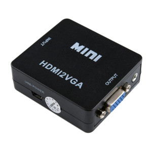 HOWEI HW-2109 Mini convertisseur audio vidéo HDMI vers VGA (noir) SH108B1903-20