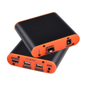 Extender OPT882-KVM HDMI Extender (récepteur et émetteur) Extenseur à fibre optique avec port USB et fonction KVM, distance de transmission: 20 km () SH16EU821-20