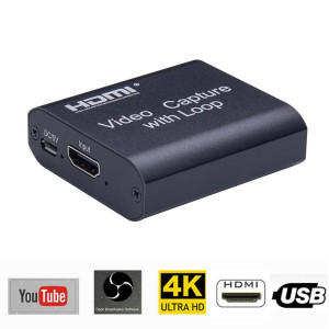 Capture vidéo USB 2.0 vers HDMI 4K HD avec boucle (noir) SH154B522-20