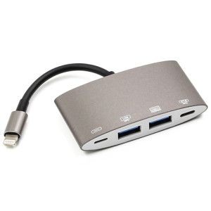 Adaptateur de convertisseur multifonction 1040KEY 8 broches vers USB + Type-C / USB-C + OTG SH01841197-20