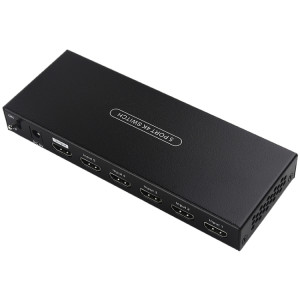 Measy SWH4651 4K 60 Hz 5 entrées 1 sortie commutateur convertisseur HDMI, type de prise : prise américaine (noir) SM233B56-20