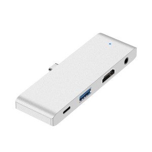 HW-TC29 Adaptateur HUB d'extension multifonction 4 en 1 Type-C / USB-C Hub iPad Pro (Argent) SH120S137-20