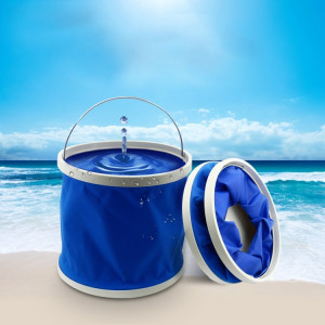 KANEED Seau d'eau pratique pliable et évolutif en tissu Oxford de 11 litres / 2,9 gallons pour le camping / lavage de voiture / pêche / randonnée / plage livraison de couleurs aléatoires SH0028755-20