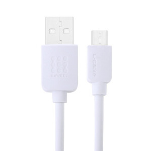 Micro USB à haute vitesse Haweel 3M au câble de charge de la synchronisation de données USB sur USB, Pour Samsung, Xiaomi, Huawei, LG, HTC, les appareils avec Port USB micro (blanc) SH013W378-20