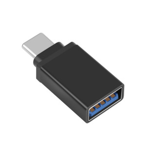 Adaptateur de transmission de données HAWEEL USB-C / Type-C mâle vers USB 3.0 femelle OTG (noir) SH029B538-20
