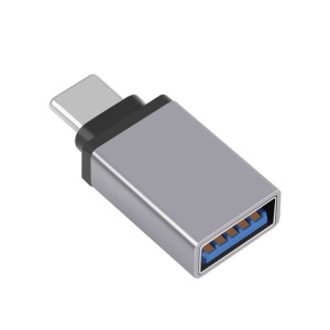 Adaptateur de transmission de données HAWEEL USB-C / Type-C mâle vers USB 3.0 femelle OTG (gris) SH029H1288-20