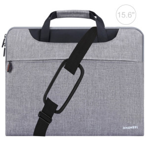 HAWEEL 15,6 pouces Zipper Shoulder poche ordinateur portable sac, pour Macbook, Samsung, Lenovo, Sony, DELL Alienware, CHUWI, ASUS, HP, 15,6 pouces et ci-dessous Ordinateurs portables (Gris) SH115H448-20