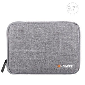 Housse de transport HAWEEL 9,7 pouces Sleeve Case Mallette, pour iPad 9,7 pouces / iPad Pro 9,7 pouces, Galaxy, Lenovo, Sony, Xiaomi, tablettes Huawei 9,7 pouces (gris) SH809H1407-20