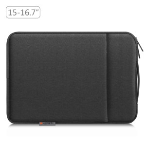 Haweel ordinateur portable Bagure de mallette à glissière de boîtier à manche avec poignée pour ordinateur portable de 15 à 16,7 pouces (noir) SH021B1753-20