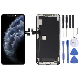 Écran LCD matériel OLED et numériseur complet avec cadre pour iPhone 11 Pro Max (noir) SH001B149-20