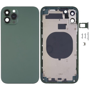 Cache de boîtier de cadre givré avec l'apparence imitation d'IP13 Pro pour iPhone 11 (Green) SH96GL1353-20