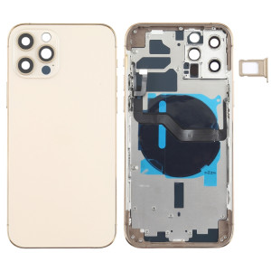 Couverture arrière de la batterie (avec touches latérales et plateau de carte et puissance + volume Flex Câble et module de chargement sans fil) pour iPhone 12 Pro SH89JL306-20