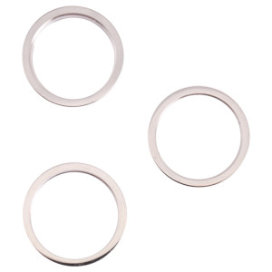 3 PCS Caméra arrière Verre Verre Métal Nettoyant Hoop Bague pour iPhone 13 Pro (Blanc) SH102W1120-20