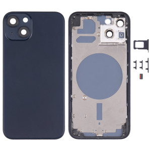 Housse de boîtier arrière avec plateau de carte SIM et lentille de caméra pour iPhone 13 (noir) SH31BL630-20